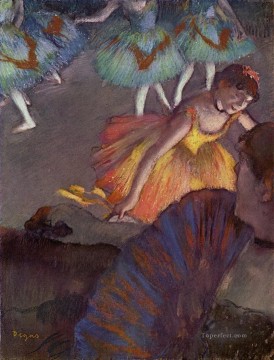 バレリーナと扇を持つ貴婦人 印象派バレエダンサー エドガー・ドガ Oil Paintings